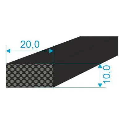 Nakupujte Hned 021020 Profilové těsnění 10x20 plné